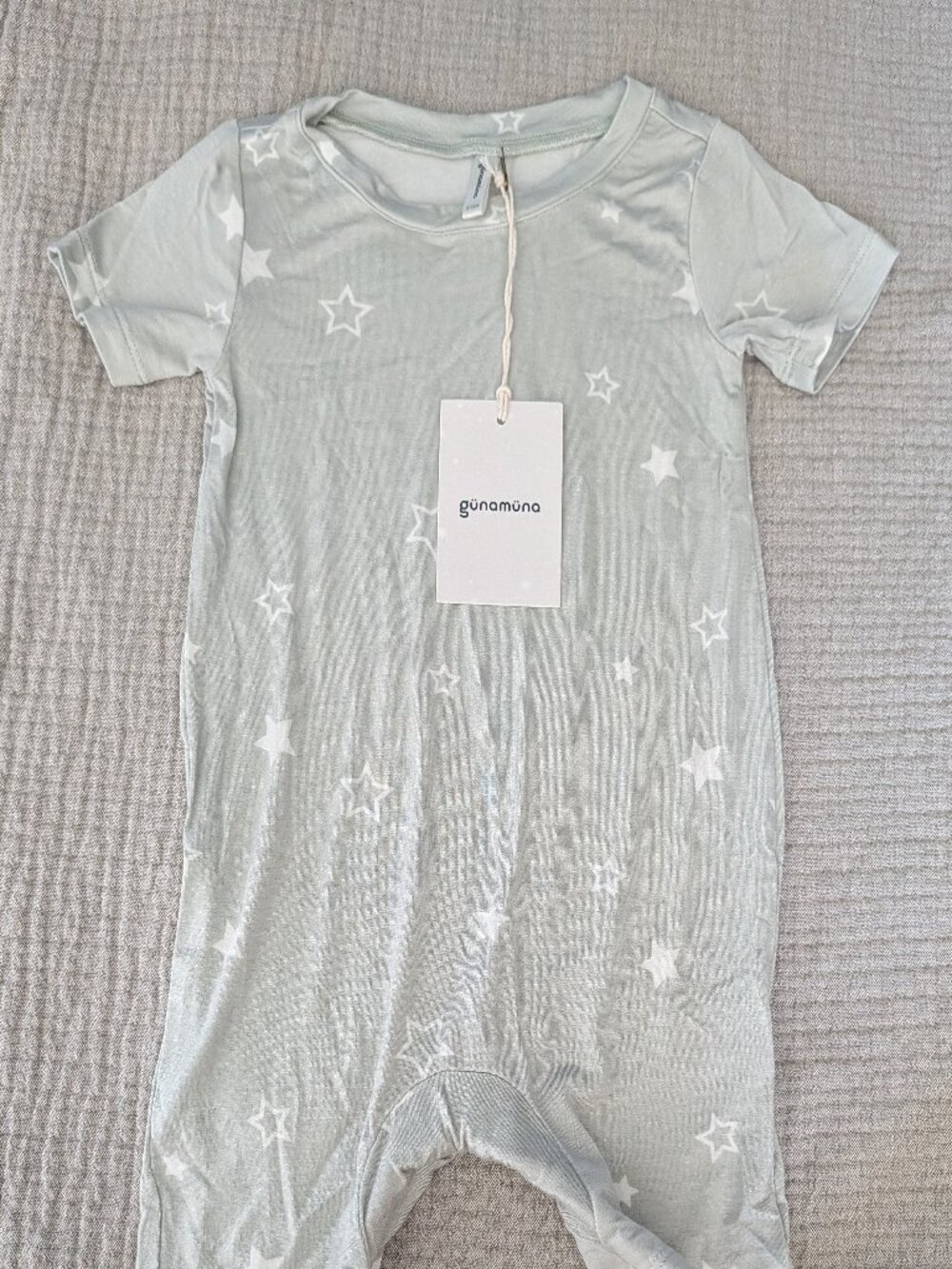 NWT Gunamuna T-shirt Shortie Romper, Wishful, 9-12M